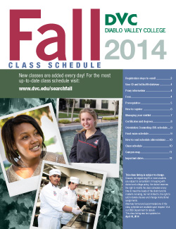 fall schedule 2014