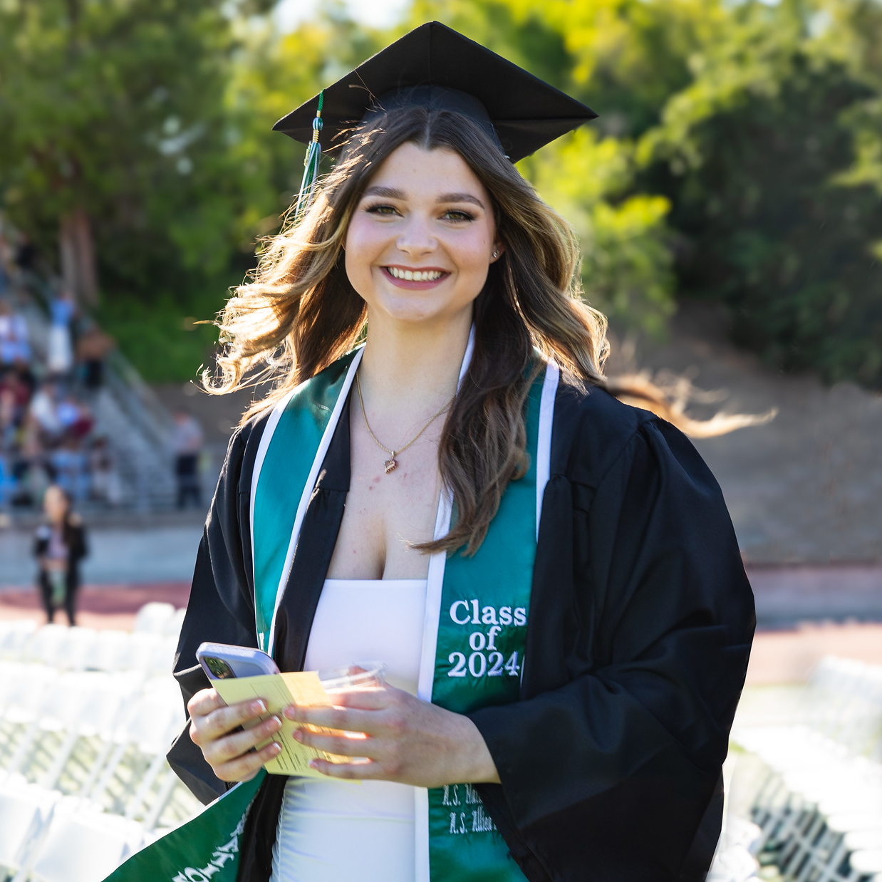 Student at 2024 Commencement