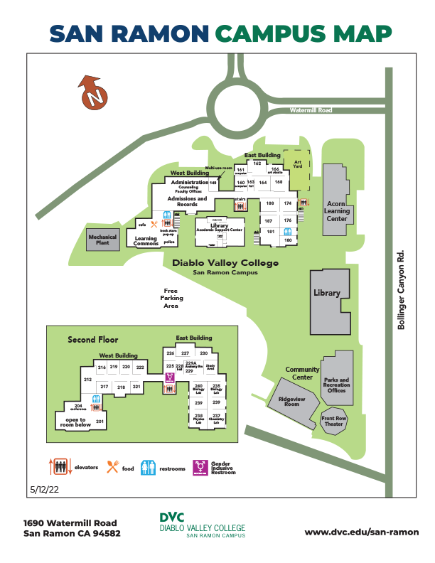 map of diablo valley college