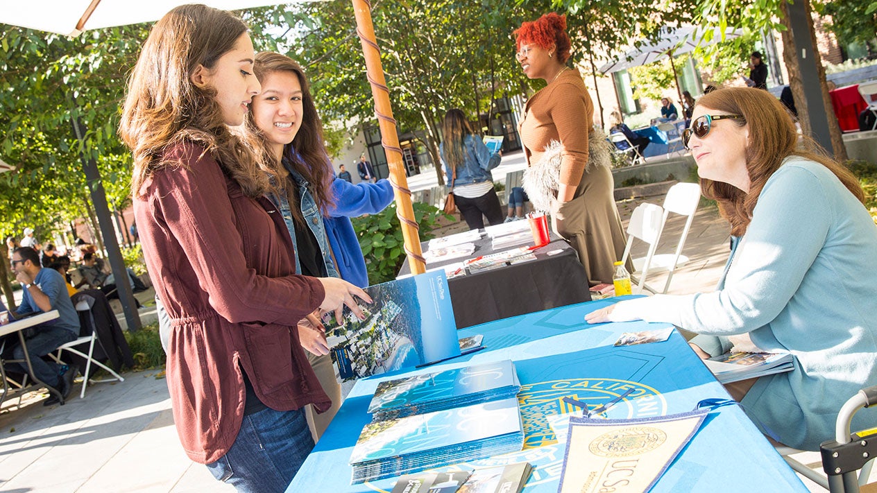 Students at an event in the DVC Commons.