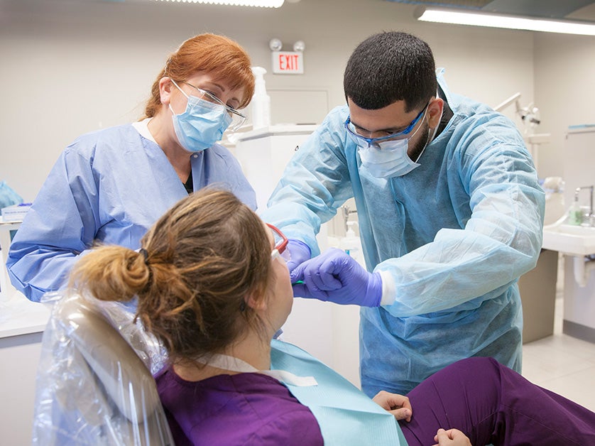 Dental Hygiene students at work at DVC.