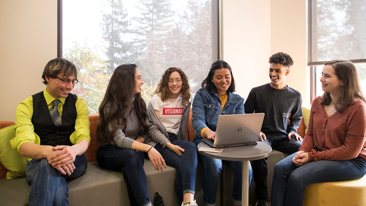 DVC students congregate in the Inclusivity & Wellness center.