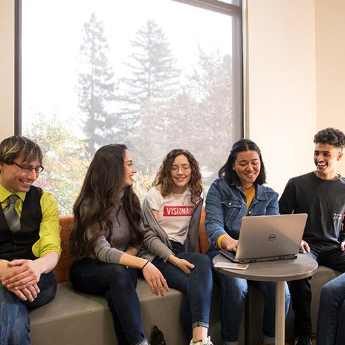 DVC students congregate in the Inclusivity & Wellness center.