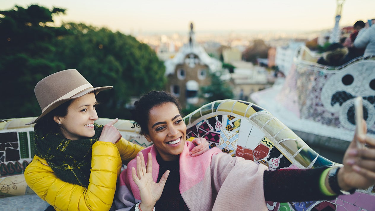 Study Abroad students in Barcelona, Spain.