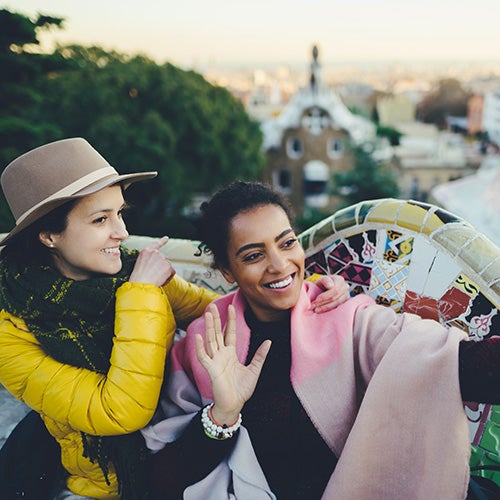 Study Abroad students in Barcelona, Spain.