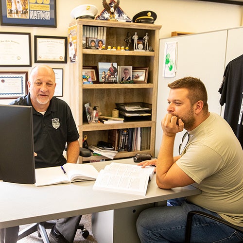 DVC student receives assistance in the Student Veterans Resource Center