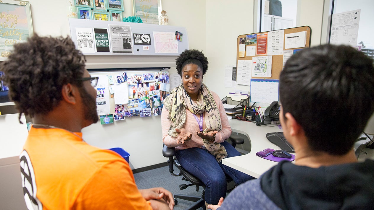 2 Students with Counselor