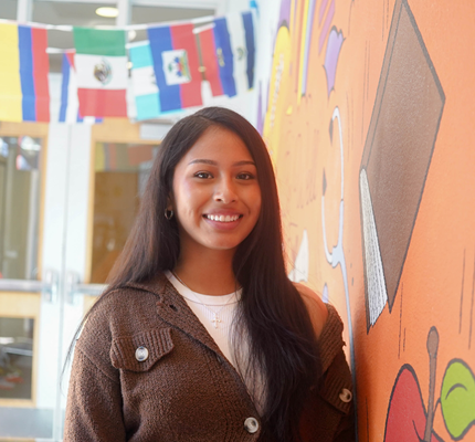 DVC student in the Inclusivity and Wellness Center